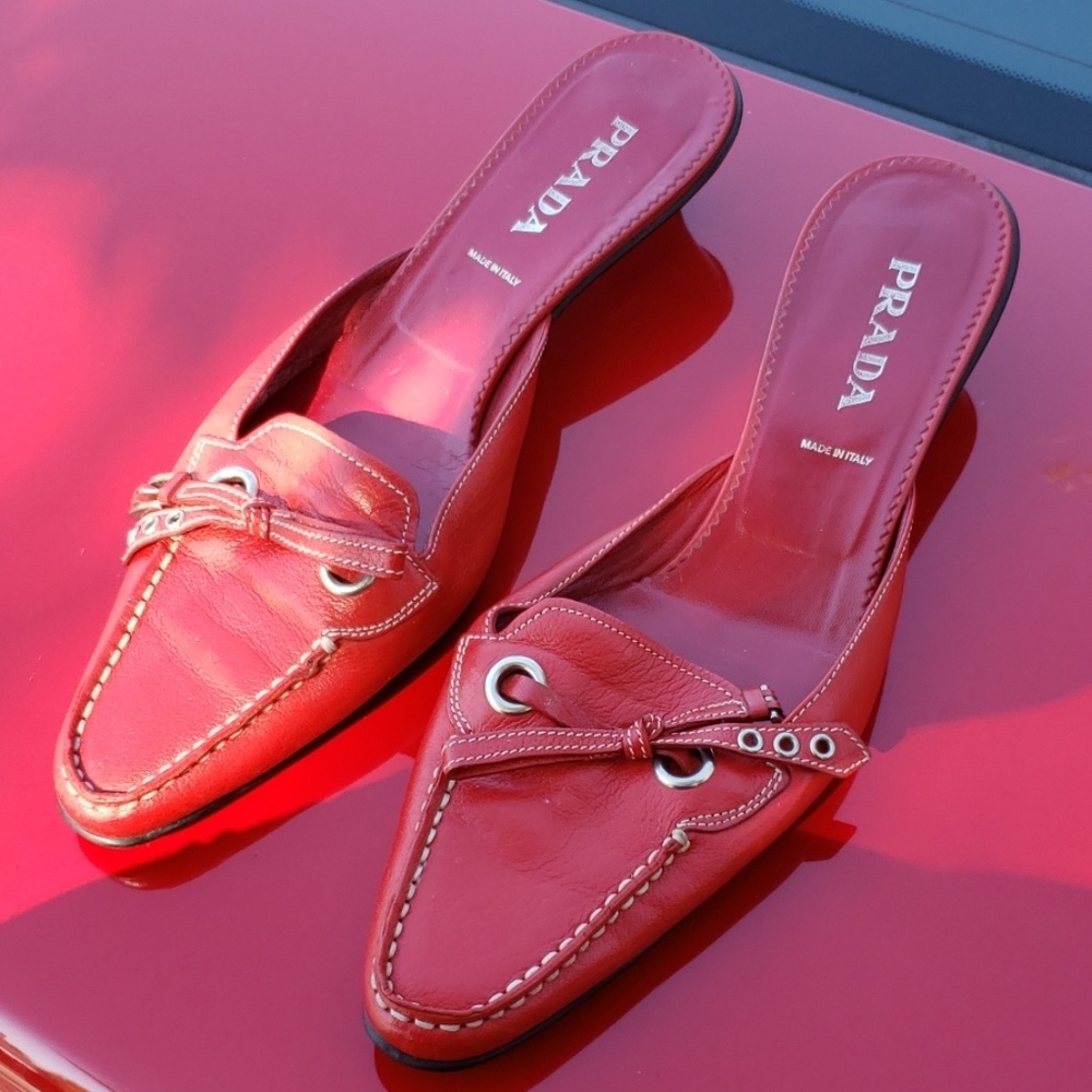 Prada slide heels